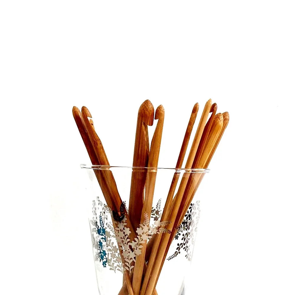 Bamboo Crochet Hooks in Glass