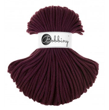 Burgundy Bobbiny 5mm Crochet Cord Skein