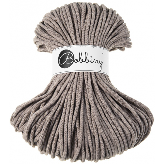 Coffee 5mm Bobbiny Crochet Cord Skein