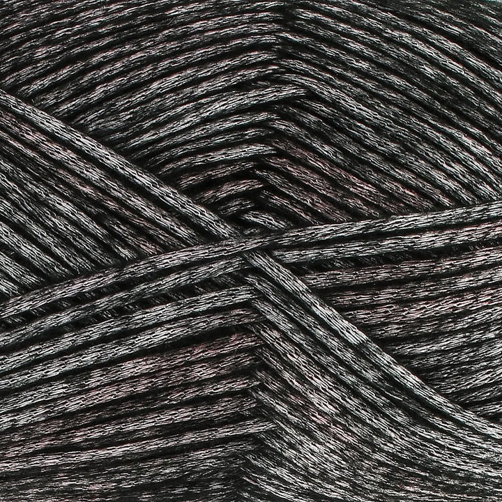 Close-up of black and gray yarn strands