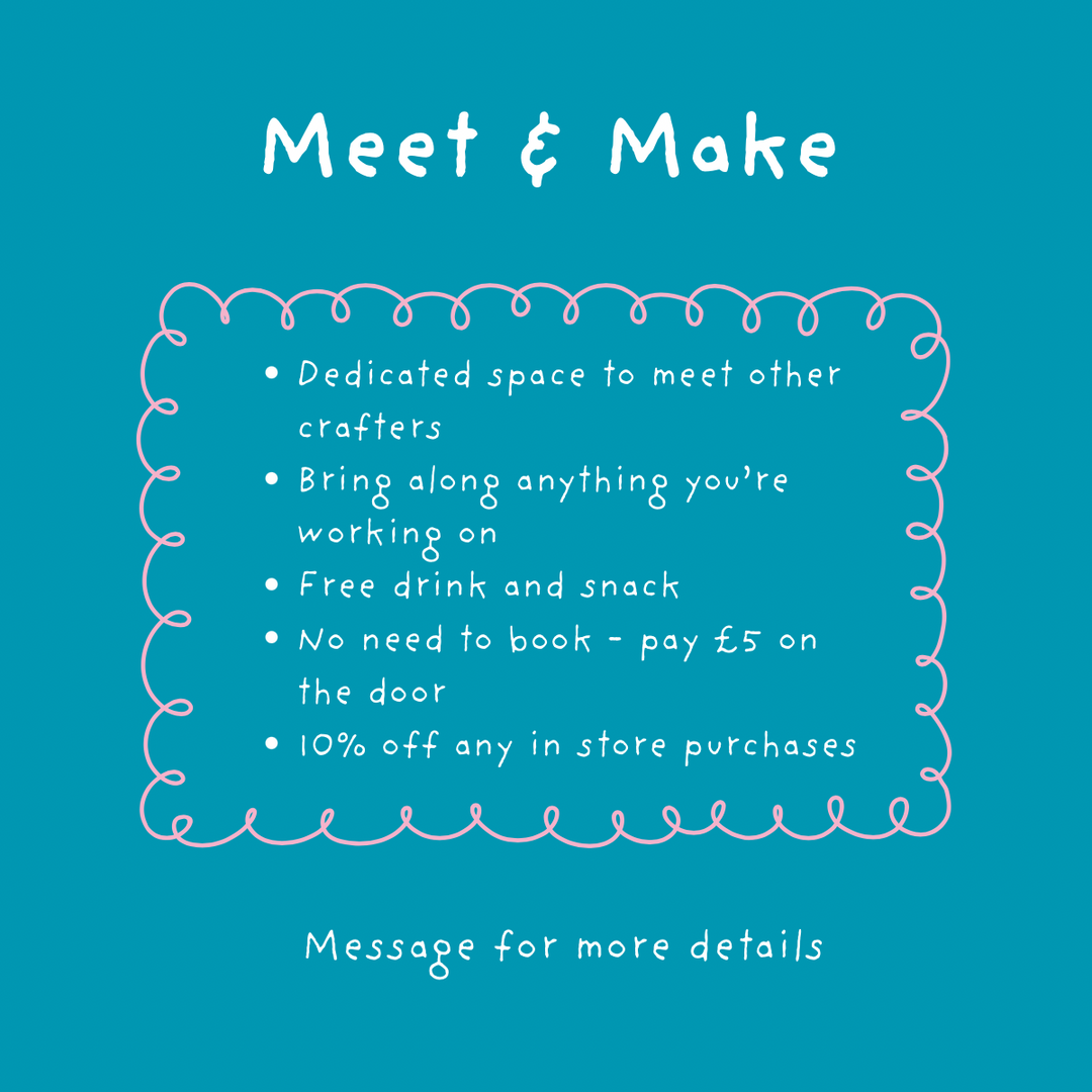 Weekly Meet &amp; Make<p>Every Monday Evening 6.30 - 8.30pm
