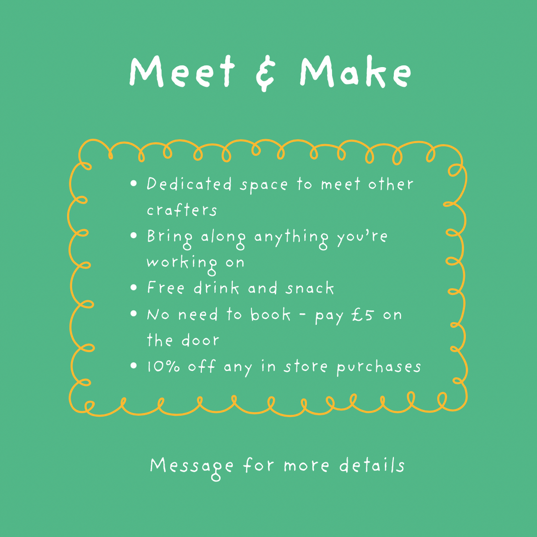 Weekly Meet &amp; Make<p>Every Tuesday Afternoon 2 - 4pm