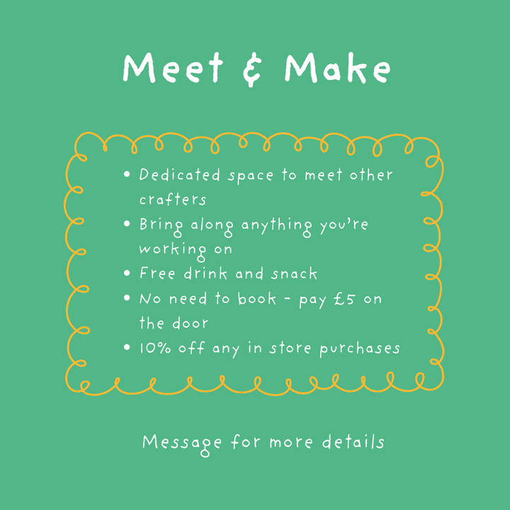 Weekly Meet &amp; Make<p>Every Tuesday Afternoon 2 - 4pm