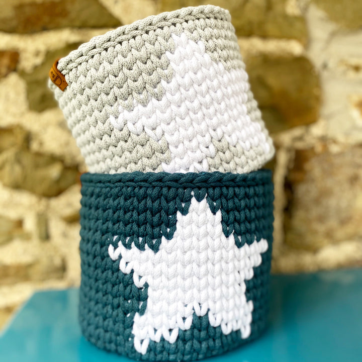 Star Crochet Basket