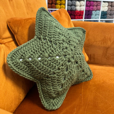 Star Cushion Crochet Kit - Merino Wool
