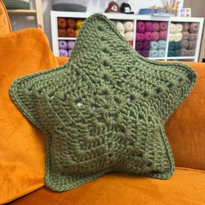 Star Cushion Crochet Kit - Merino Wool