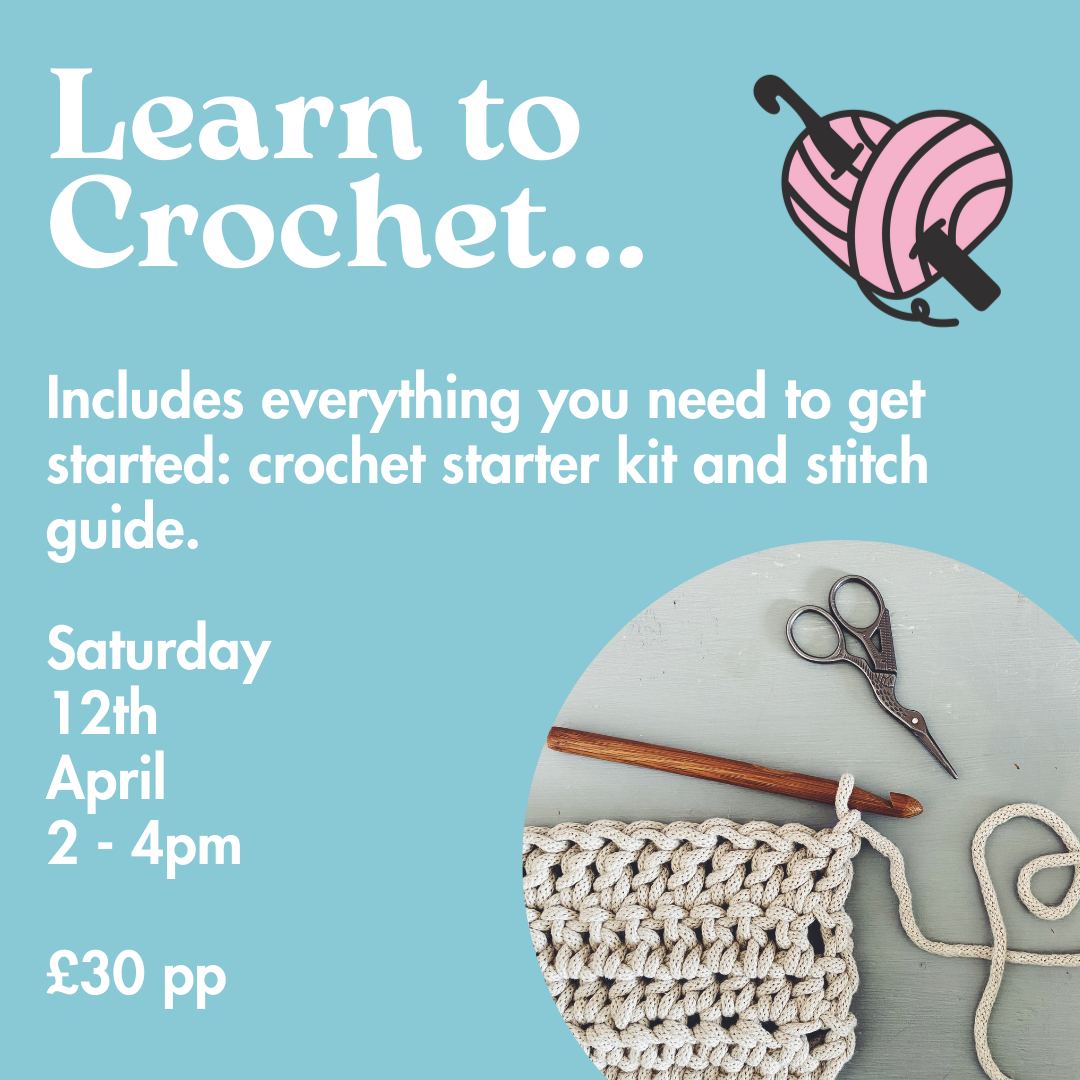 Learn to Crochet <p>Saturday 12th April 2-4pm