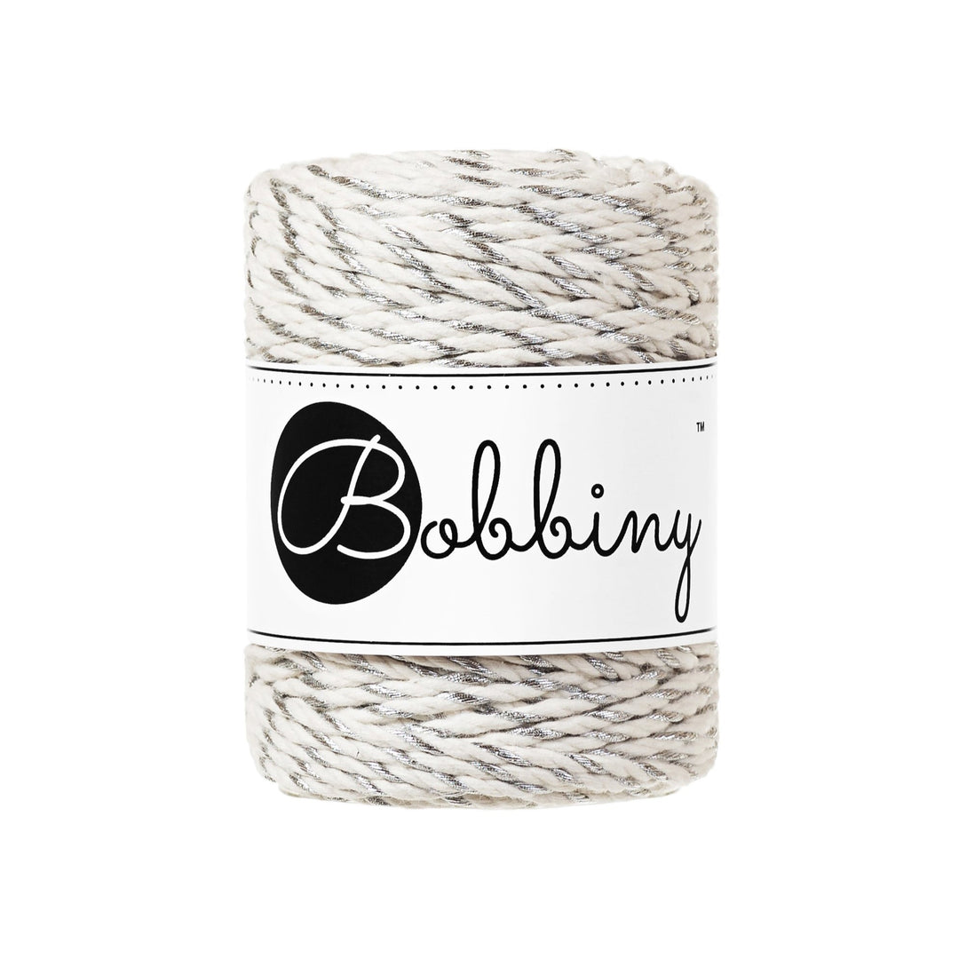 Silver Twist Macrame Cord Bobbiny