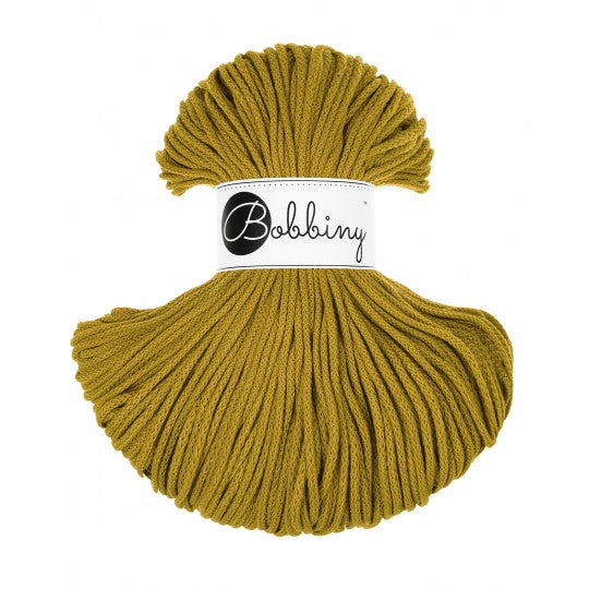 Spicy Yellow Bobbiny 3mm Crochet Cord Skein