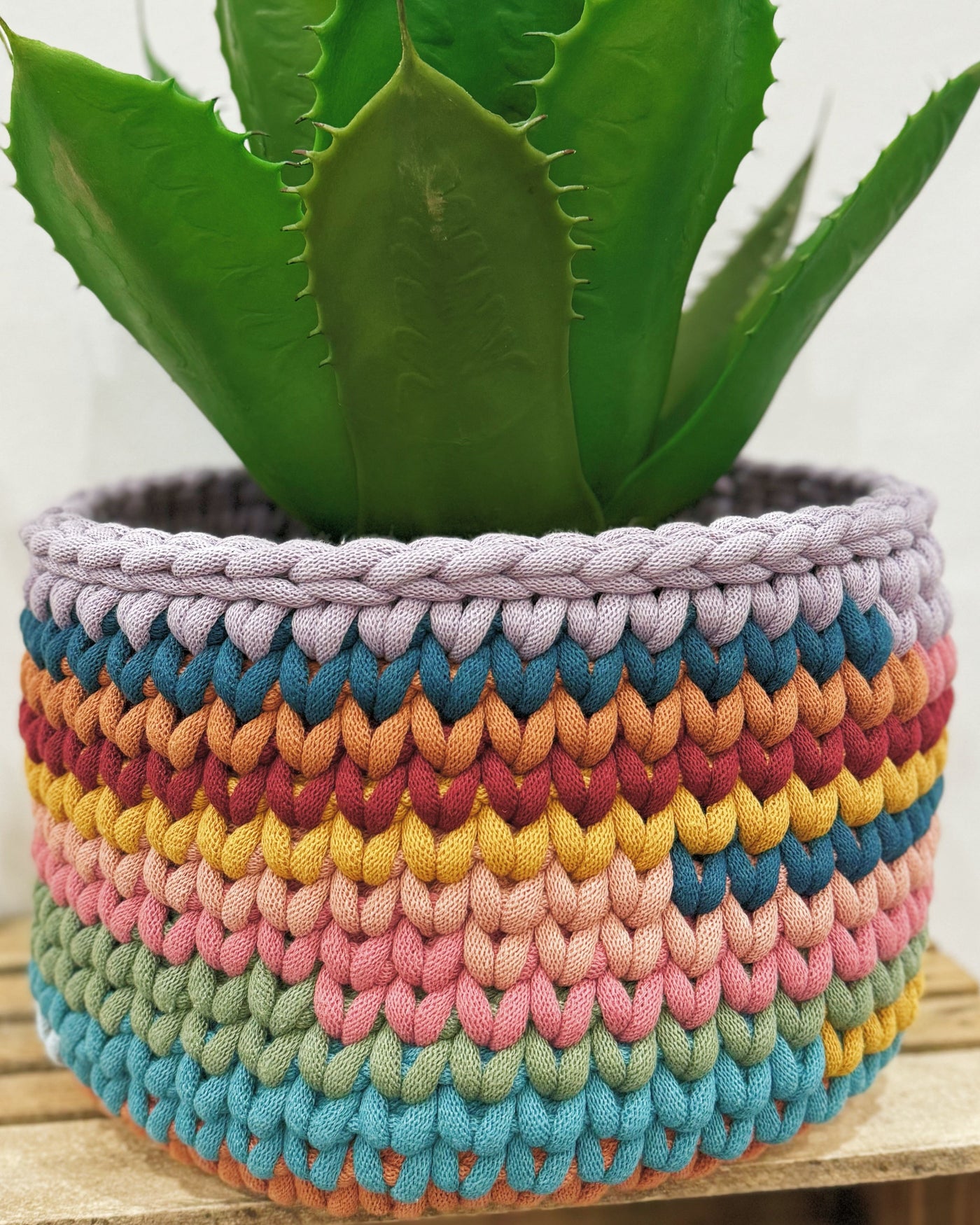 Super Chunky Glastonbury Crochet Basket 