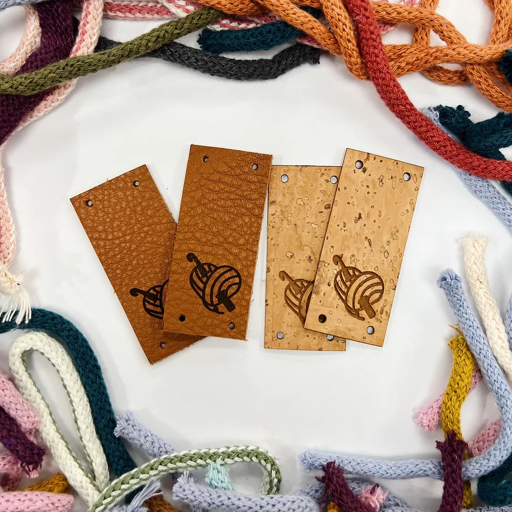 The Left Hookery Finishing Leather Cork Labels