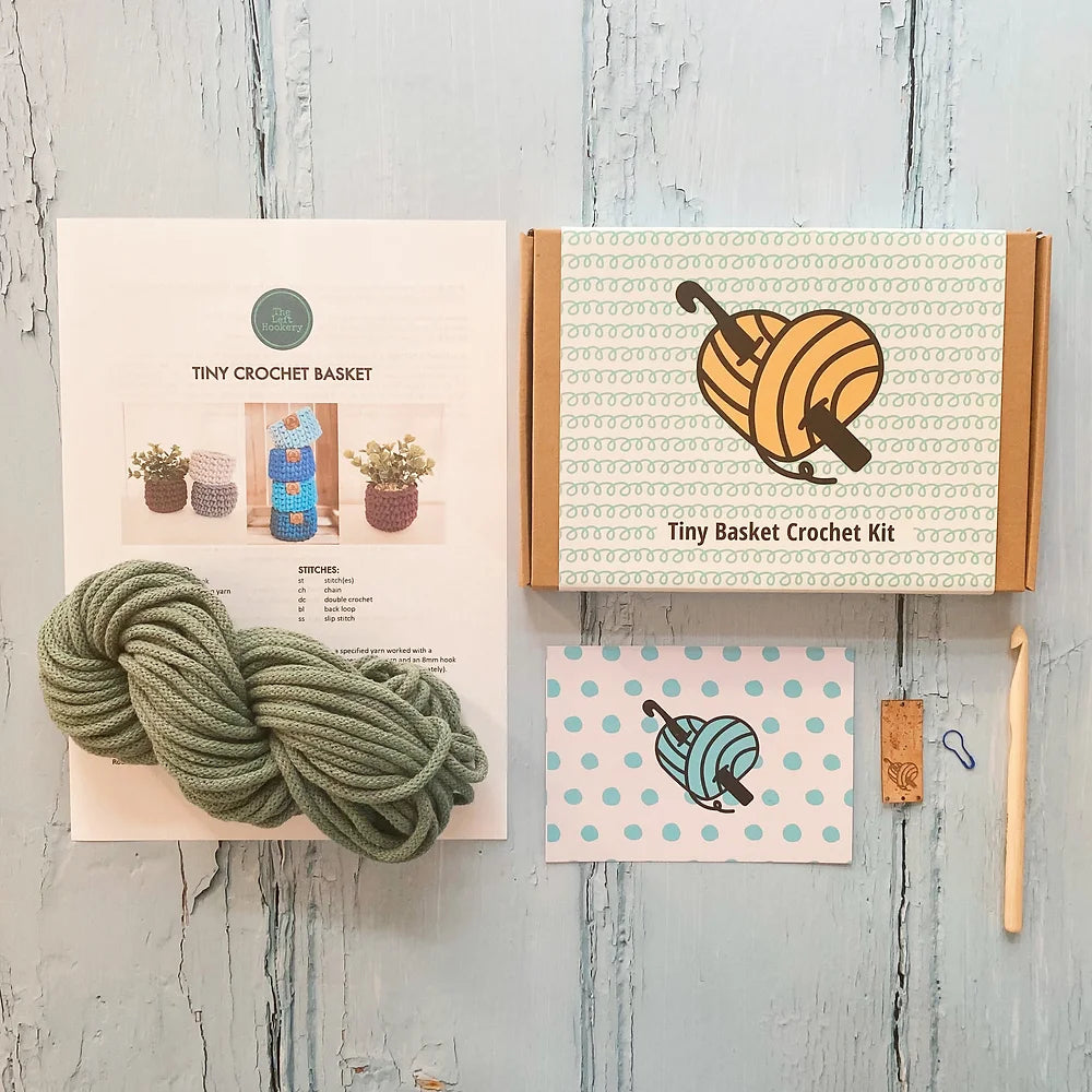 Tiny Crochet Basket Kit Box