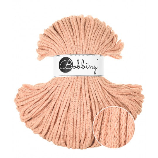 Unicolour Peach Fuzz Bobbiny 5mm Crochet Cord