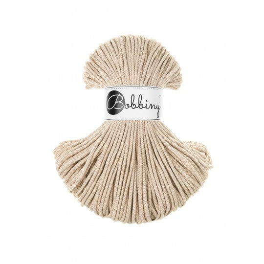Warm Beige Bobbiny 3mm Crochet Cord Skein