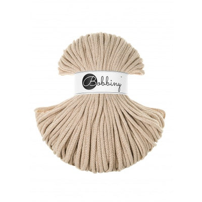 Warm Beige Bobbiny 5mm Crochet Cord Skein