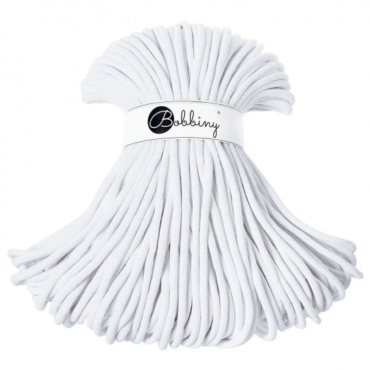 White Bobbiny 9mm Crochet Cord Skein