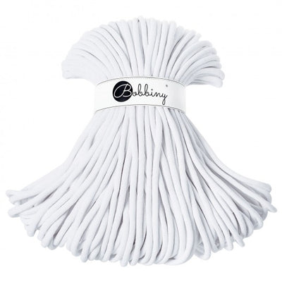 White Bobbiny 9mm Crochet Cord Skein