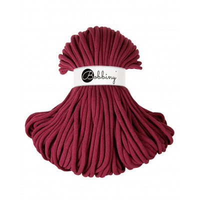 Wine Red 9mm Bobbiny Crochet Cord Skein