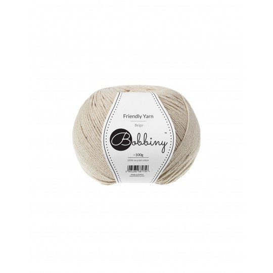 beige bobbiny friendly dk yarn ball