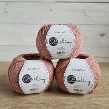 blush-bobbiny friendly dk yarn-balls