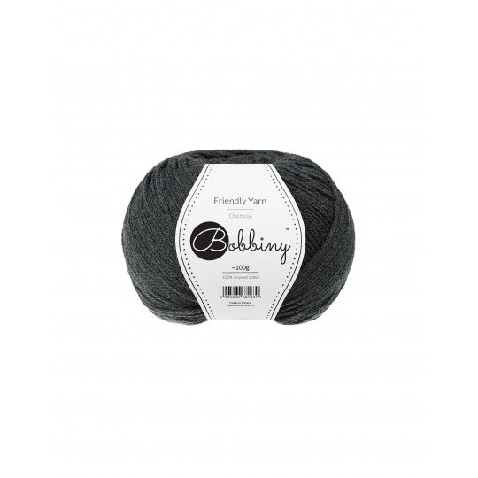 charcoal bobbiny friendly dk yarn ball