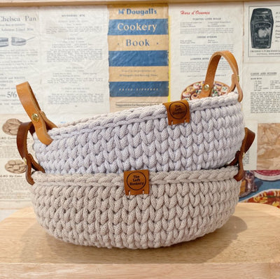 crochet bread baskets