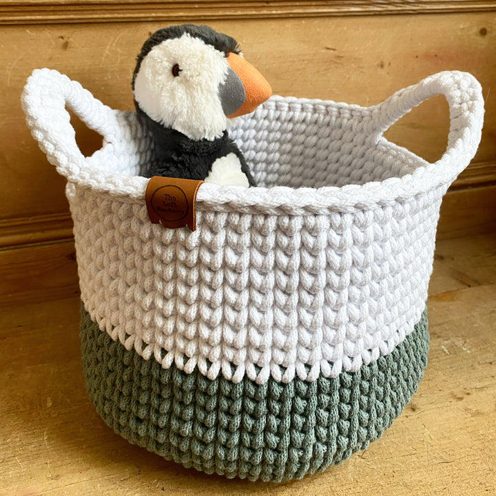 crochet toy basket