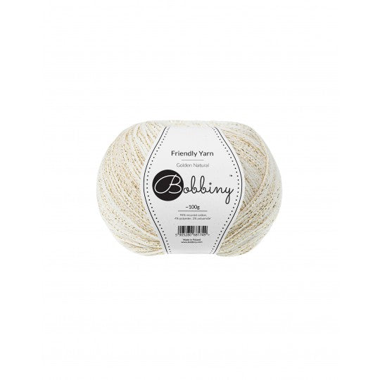 golden natural bobbiny friendly dk yarn ball