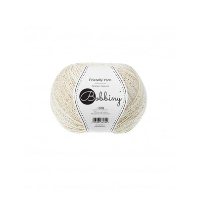 golden natural bobbiny friendly dk yarn ball