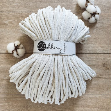 Off White Bobbiny Cord 9mm