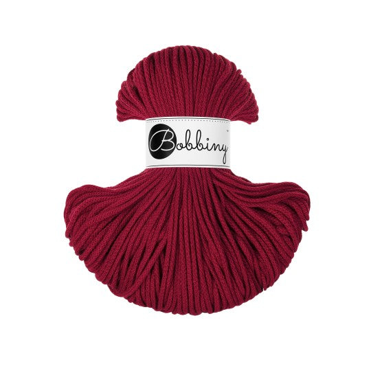 Red Velvet Bobbiny Cord 3mm