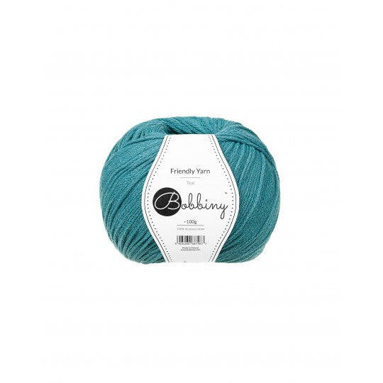 teal bobbiny friendly dk yarn ball