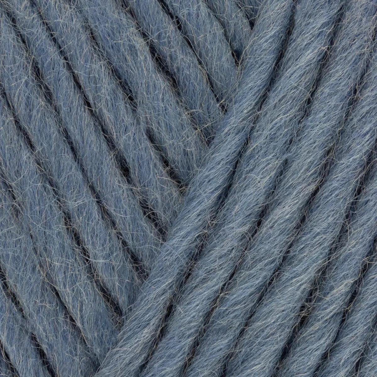 Close-up of blue yarn with a textured pattern