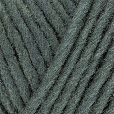 Close-up of gray yarn with a textured pattern