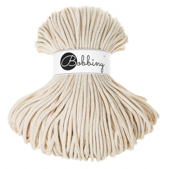 Golden Natural 5mm Bobbiny Crochet Cord Skein