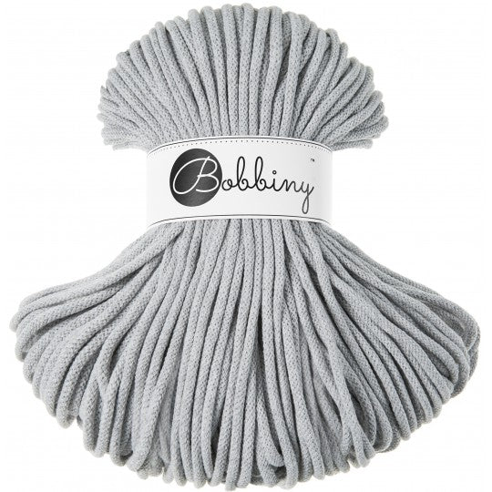 Light Grey 5mm Bobbiny Crochet Cord Skein