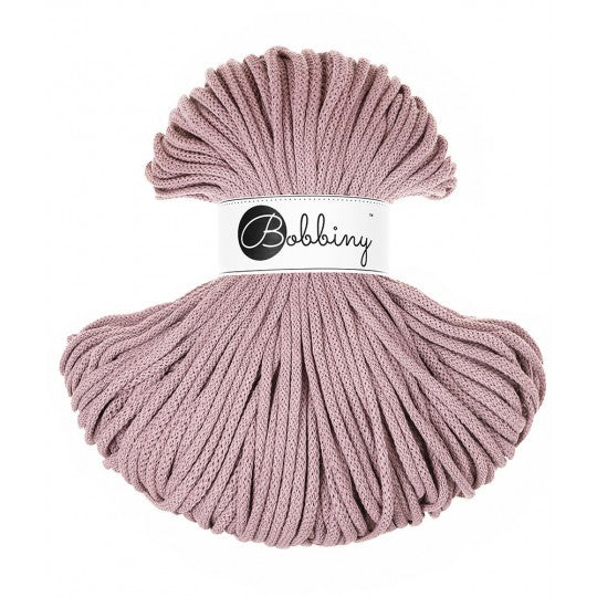 Mauve 5mm Bobbiny Crochet Cord Skein