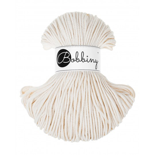 Natural 3mm Bobbiny Crochet Cord Skein