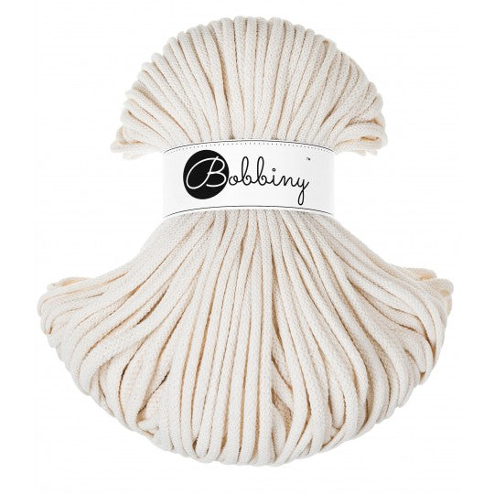Natural 5mm Bobbiny Crochet Cord Skein