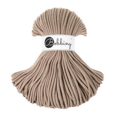 Sand 5mm Bobbiny Crochet Cord Skein